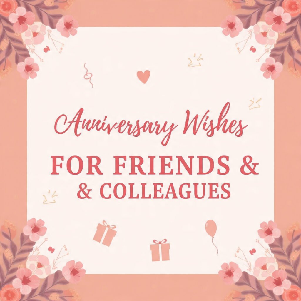 Formal & Casual Anniversary Wishes for Everyone