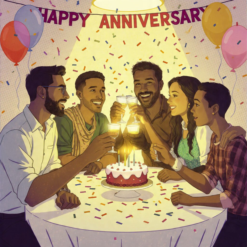 Unique Anniversary Wishes for Friends & Work Friends