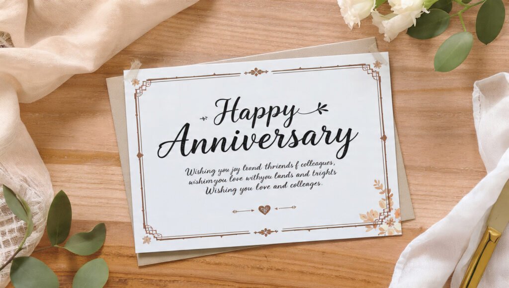 Anniversary Wishes to Share with Friends and Colleagues