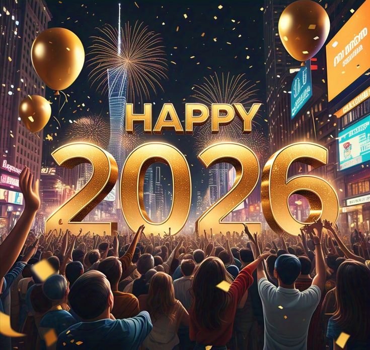Vibrant 2026 New Year celebration photos