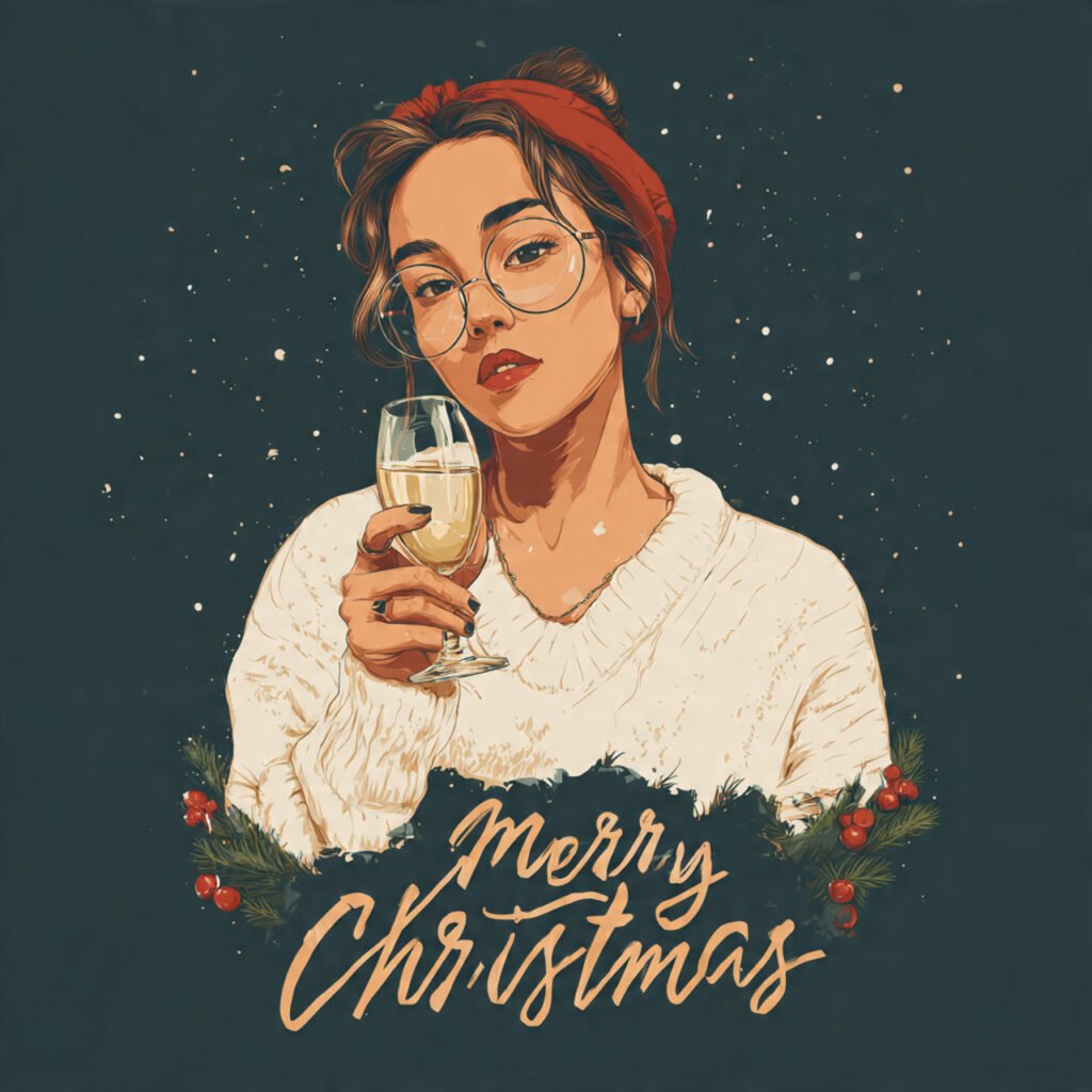 Beautiful red and gold Christmas wishes photos