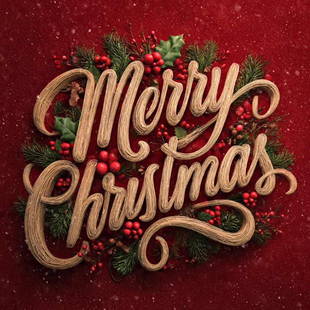 Beautiful festive Christmas wishes pictures in HD