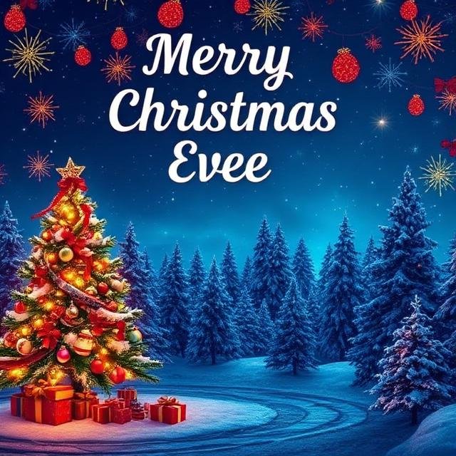 Bright and colorful Christmas Eve photos