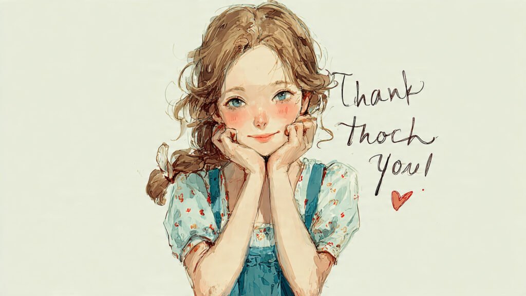 Girly Cute Thank You Graphics to Share