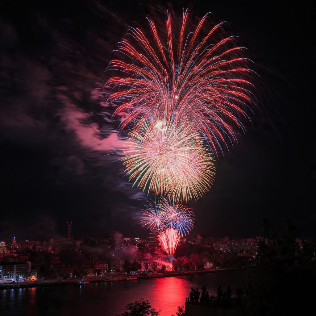 2026 New Year big fireworks explosion wallpaper