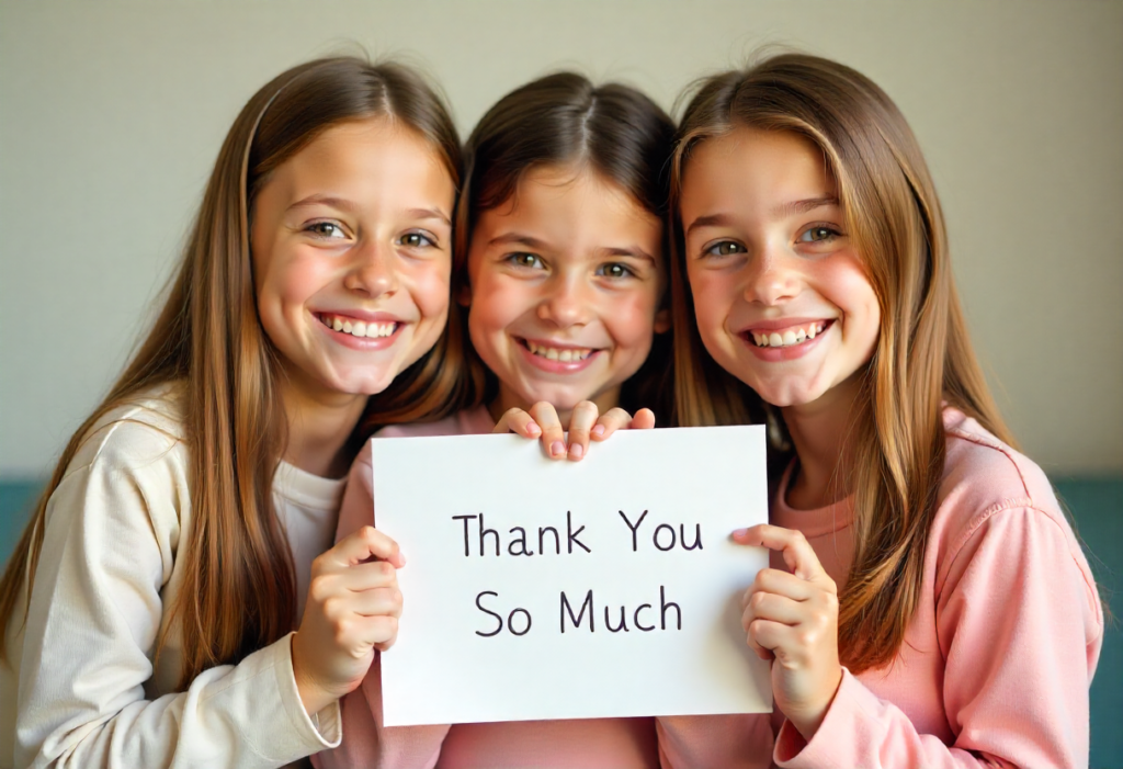 Little Cute Thank You Images Just for Girls