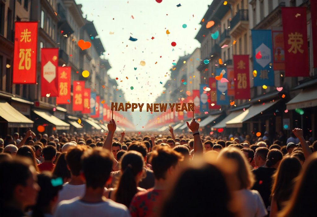 Happy New Year 2026 faith and hope blessings image