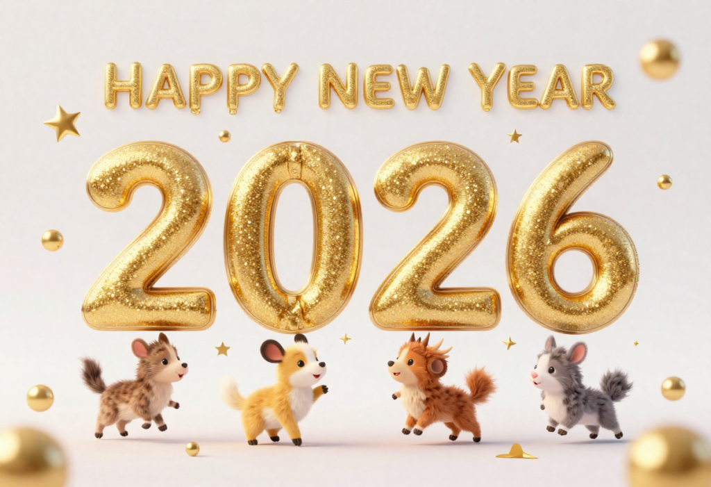 Animated 2026 New Year countdown image