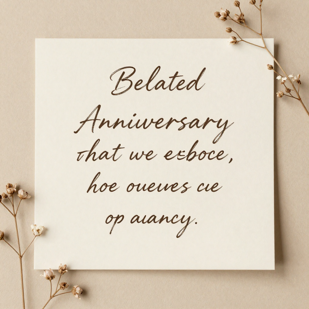 Emotional Belated Anniversary Wishes Images
