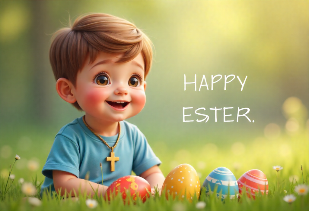 Religious Easter images for boys