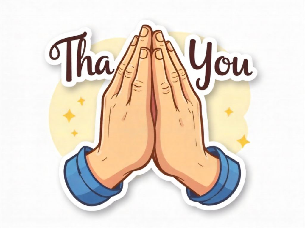 Thank you Lord awesome clipart with prayer theme