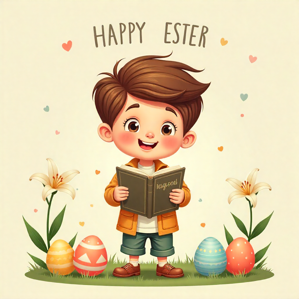 Cute Easter pictures for little Christian boys