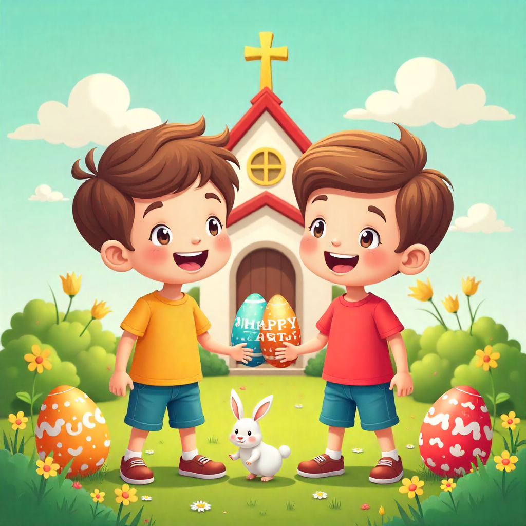 Holy Easter photos for young boys