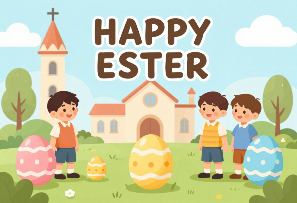 Inspirational Easter visuals for Christian boys
