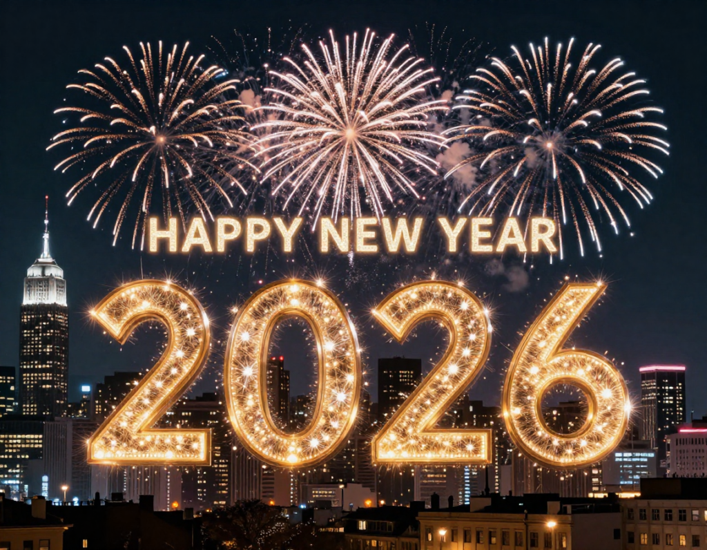 2026 New Year confetti celebration image free HD