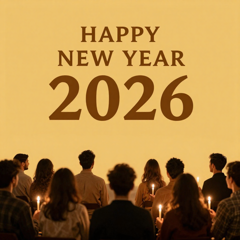 2026 New Year religious scripture themed image