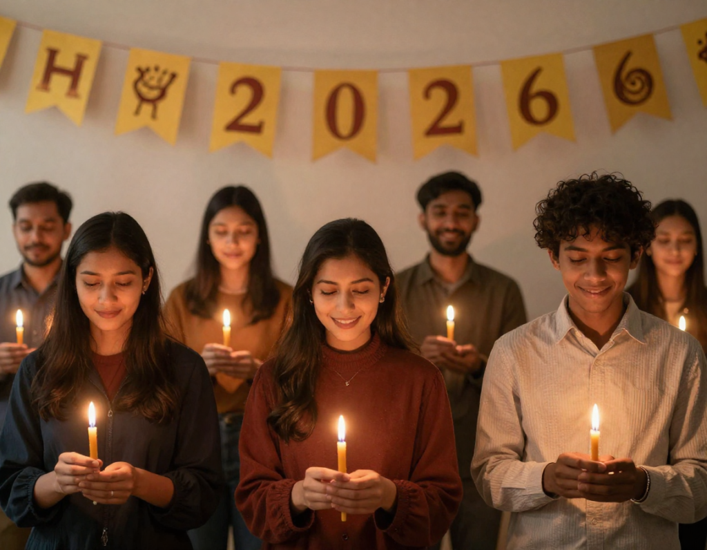 2026 New Year religious quote peaceful image