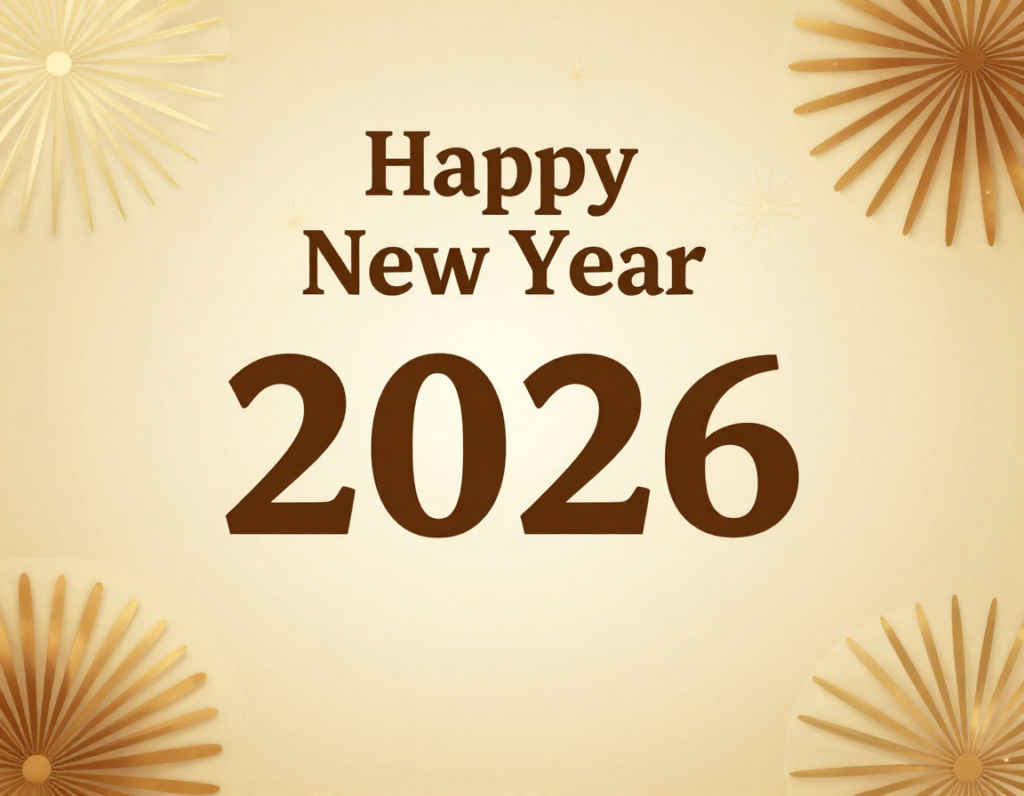 Happy New Year 2026 god blessings spiritual wallpaper