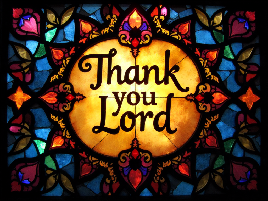 Thank you Lord clipart image with gratitude feeling