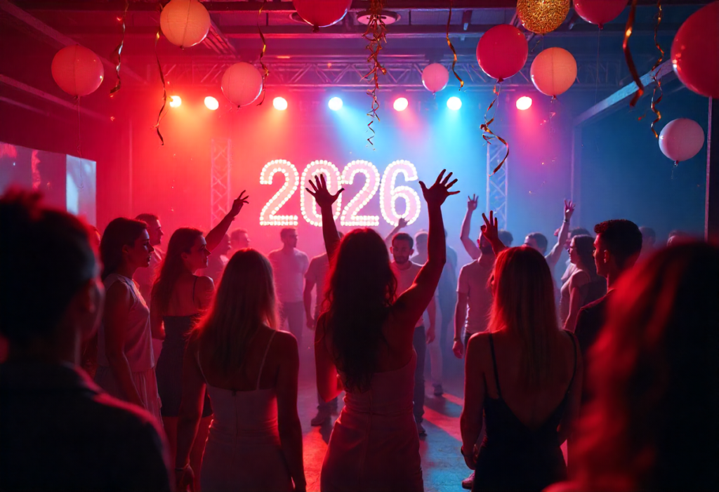 Happy New Year 2026 golden celebration image free download