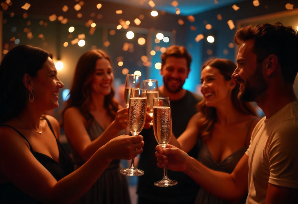 Shiny Happy New Year 2026 typography image free