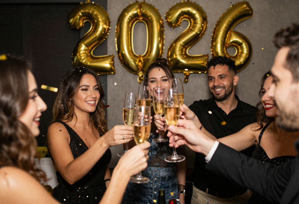 Elegant Happy New Year 2026 wishes image download