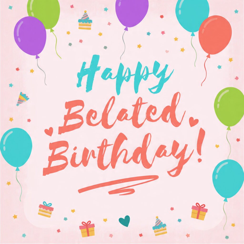 Funny belated birthday images for friend