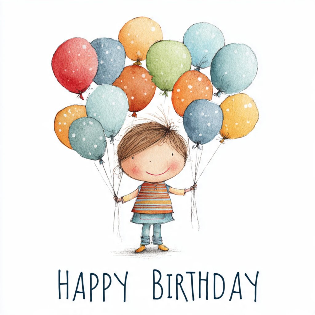 Cartoon happy birthday images for kids