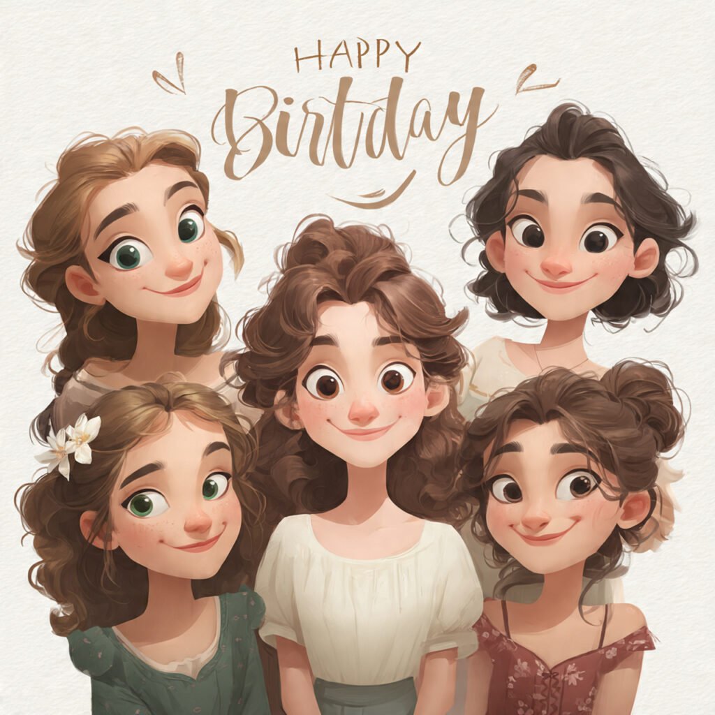 Lovely birthday wishes images for sister and daughters
