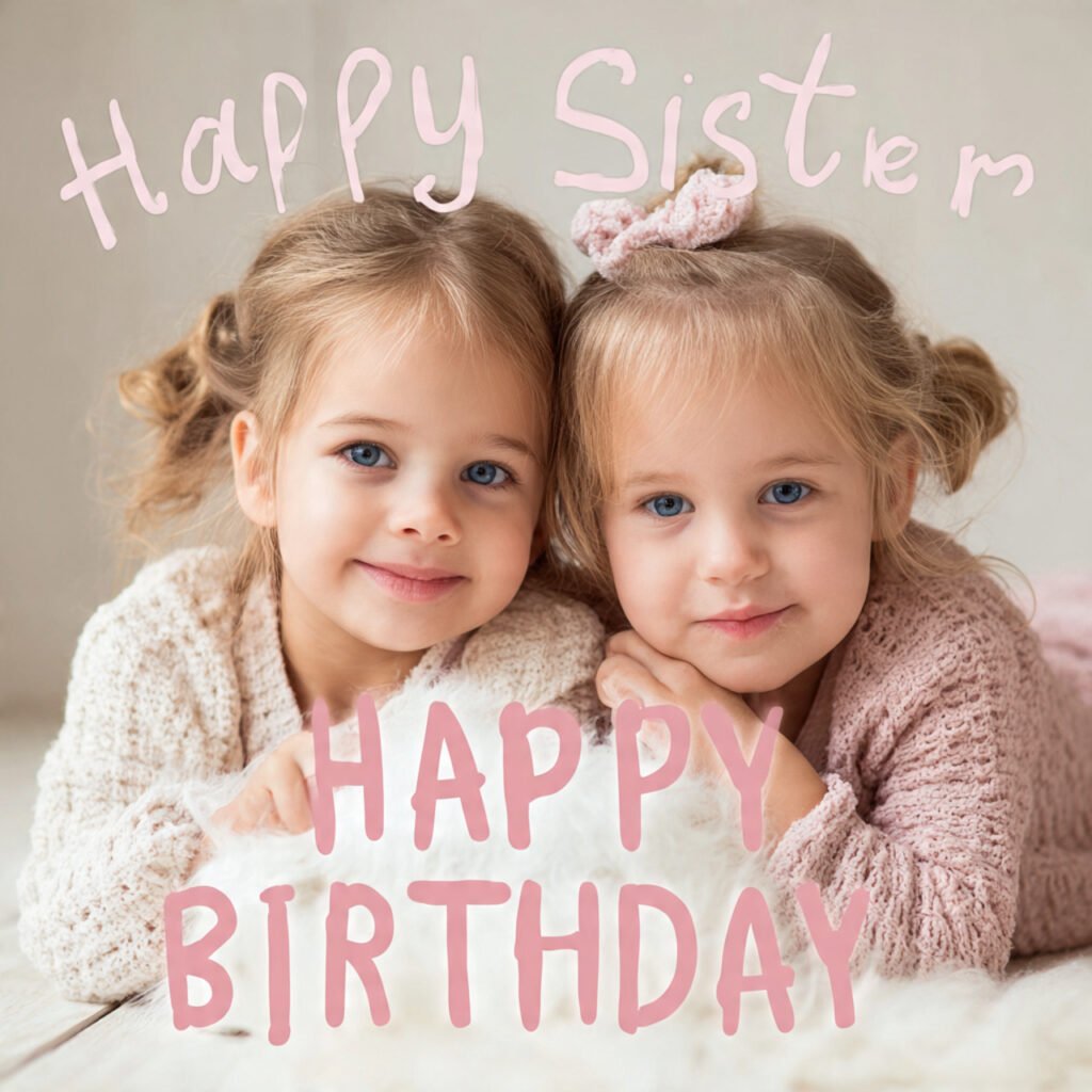 Beautiful birthday images for sister and daughter