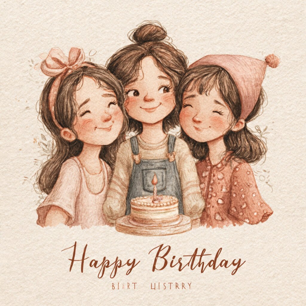 Cute happy birthday pictures for sister and daughter