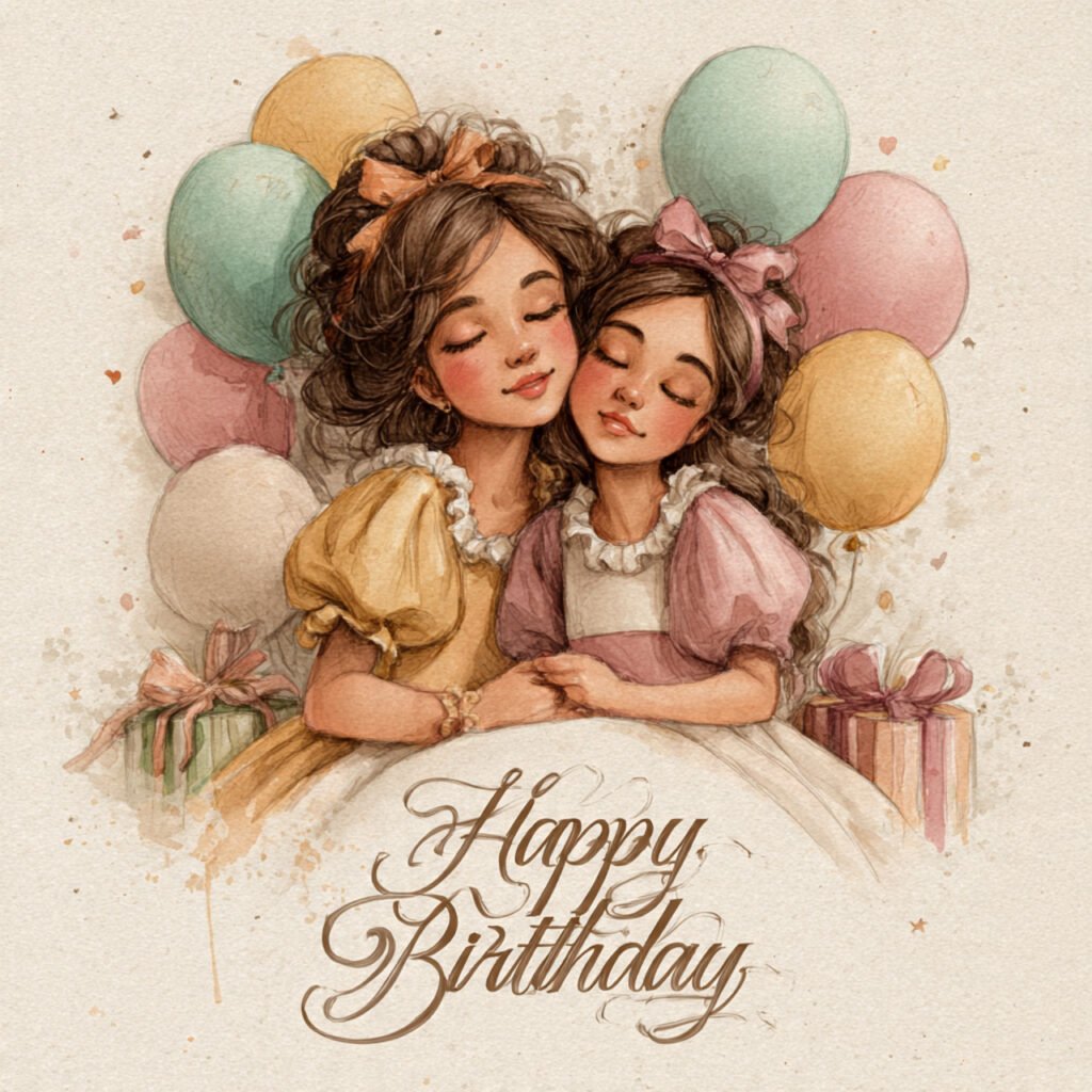 Special happy birthday images for sister and daughter