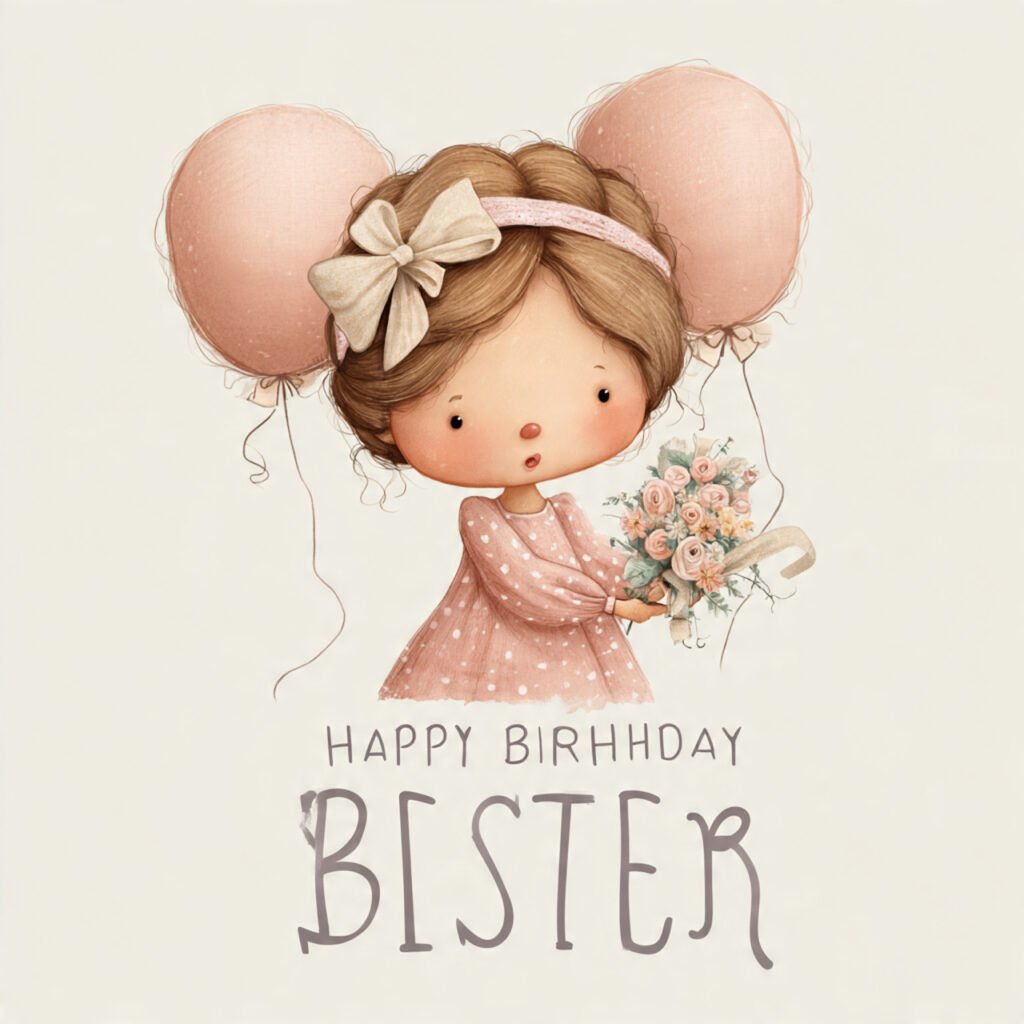 Family birthday images for sister and daughter