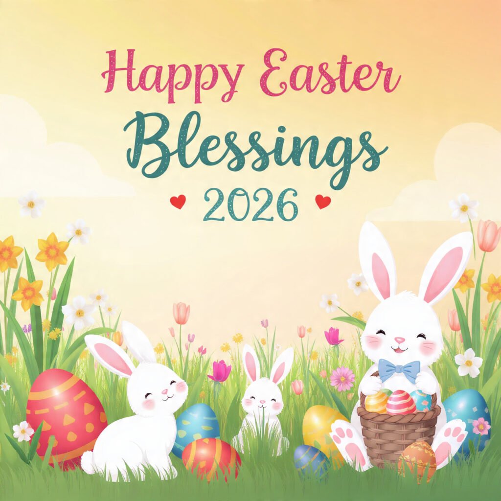 Happy Easter 2026 Prayerful Blessing Photos