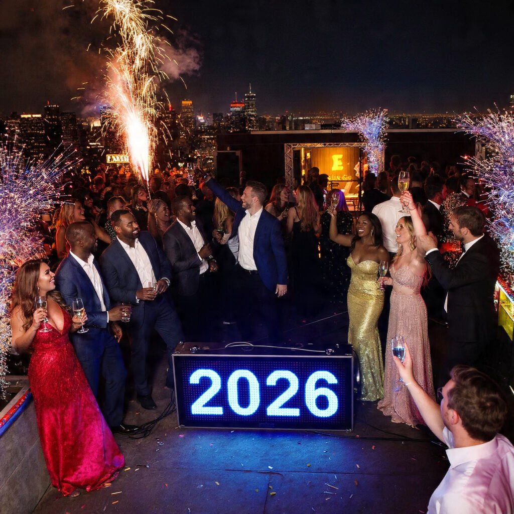 2026 New Year festive lights wallpaper free download