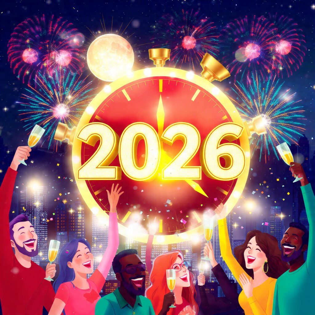 Happy New Year 2026 peaceful blessings photo