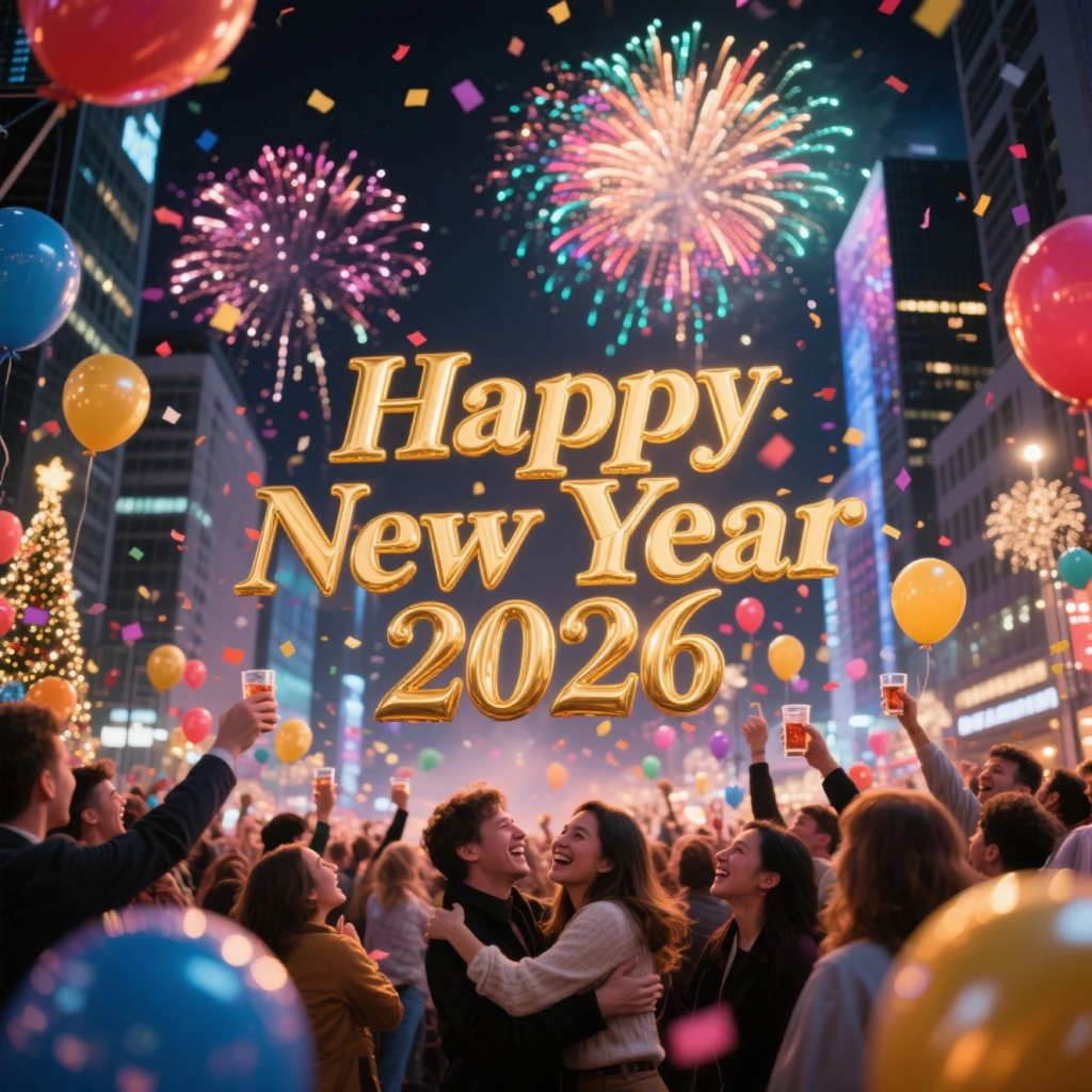 Modern New Year 2026 images free for sharing