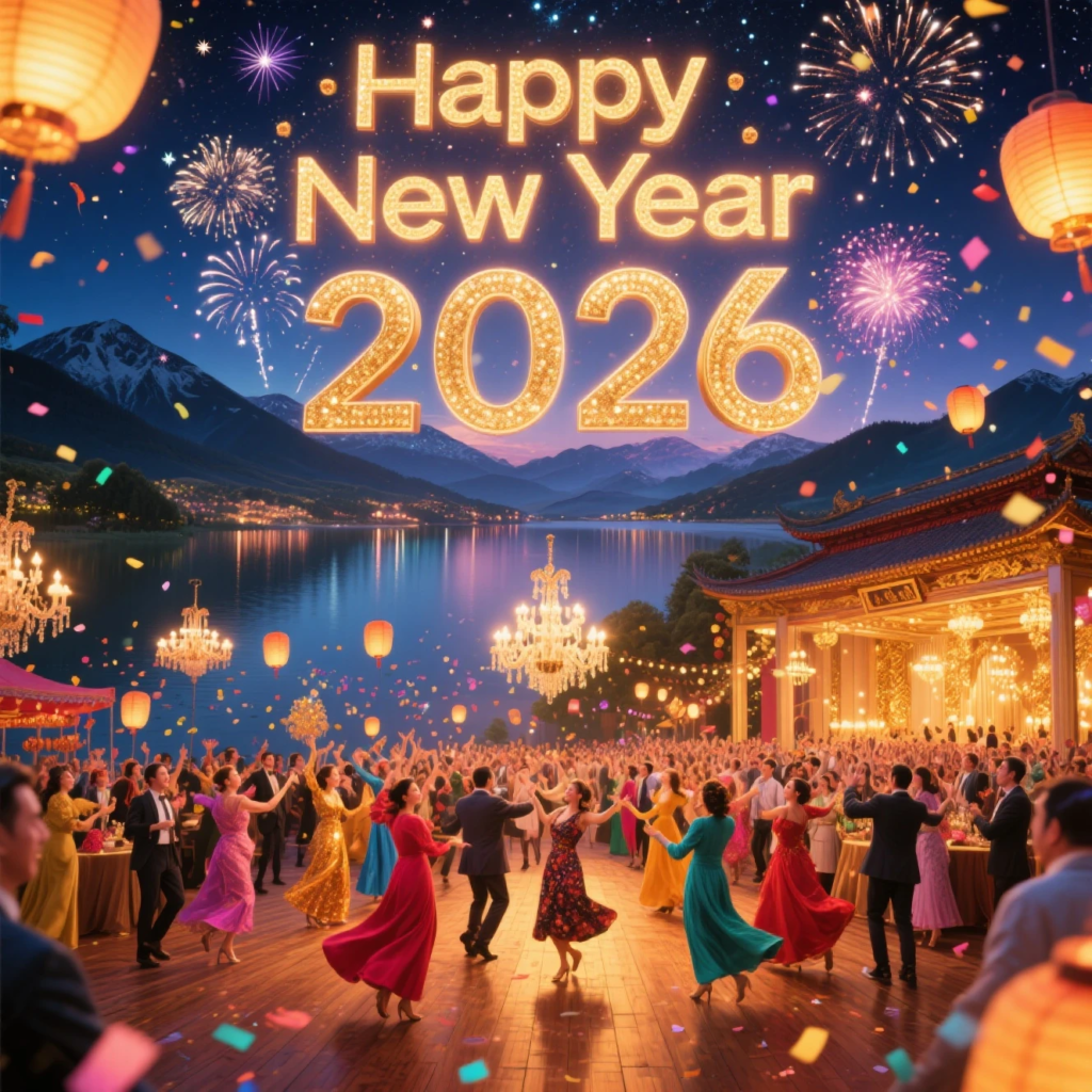 HD New Year 2026 celebration graphics