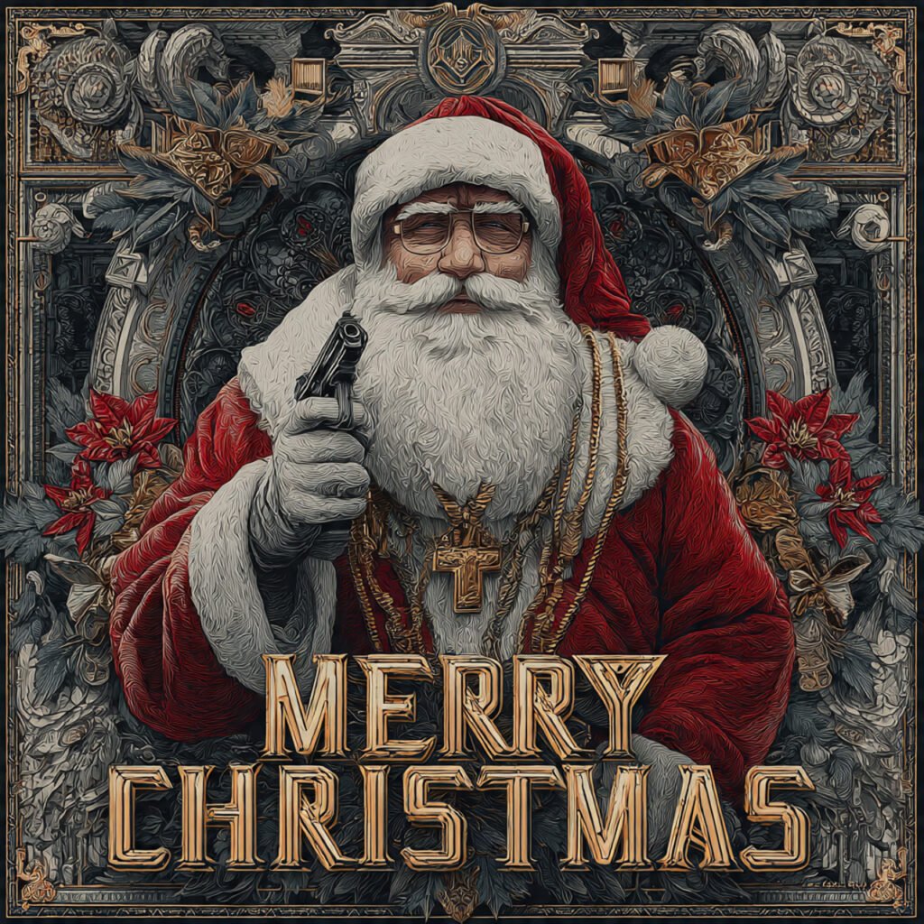 Download joyful Merry Christmas animated visuals