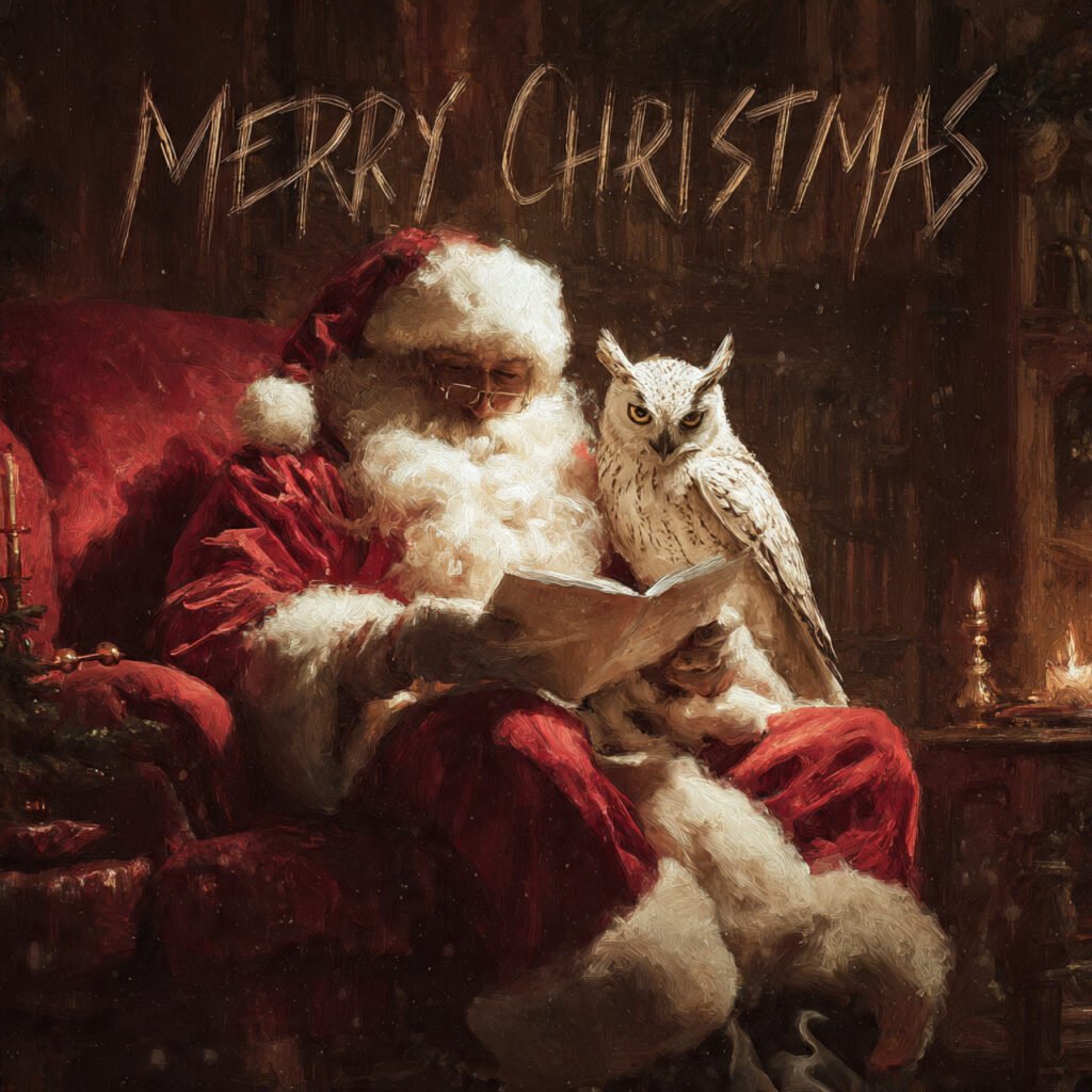 Vibrant cozy Christmas Eve fireplace pictures