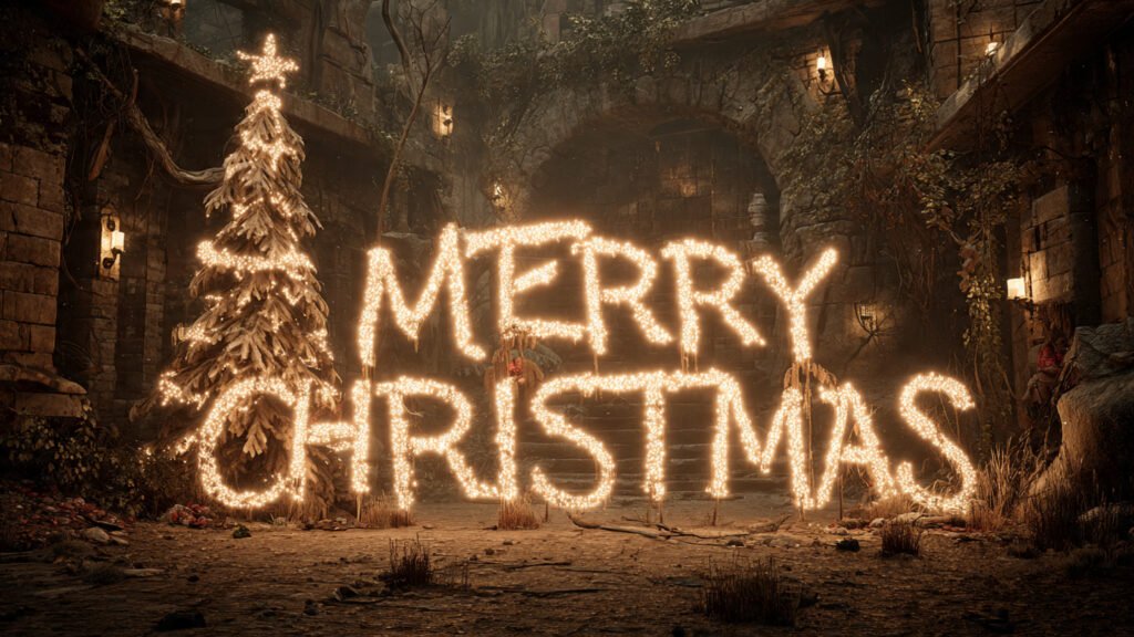 Sparkling Christmas Eve night images in HD