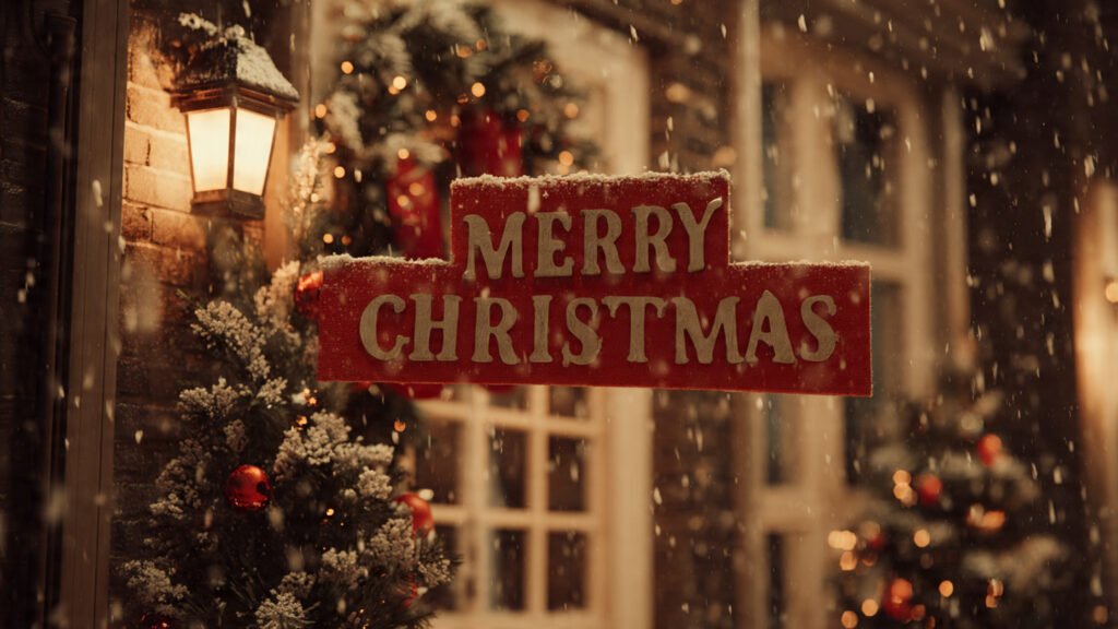 Vibrant winter night Christmas Eve images