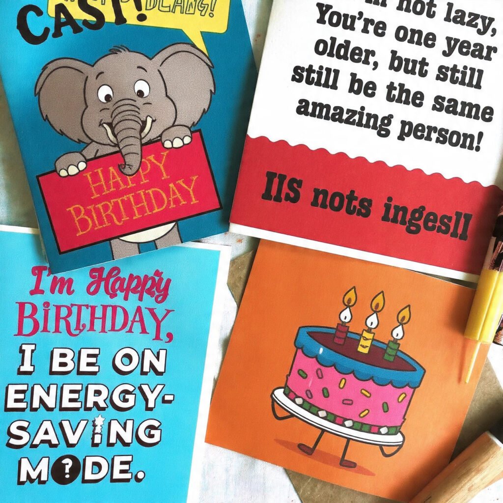 Entertaining happy birthday images with jokes