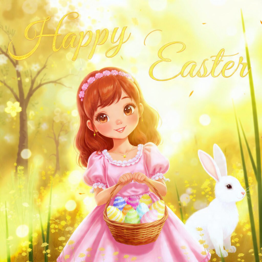 Holy Easter Blessings Images for Girls