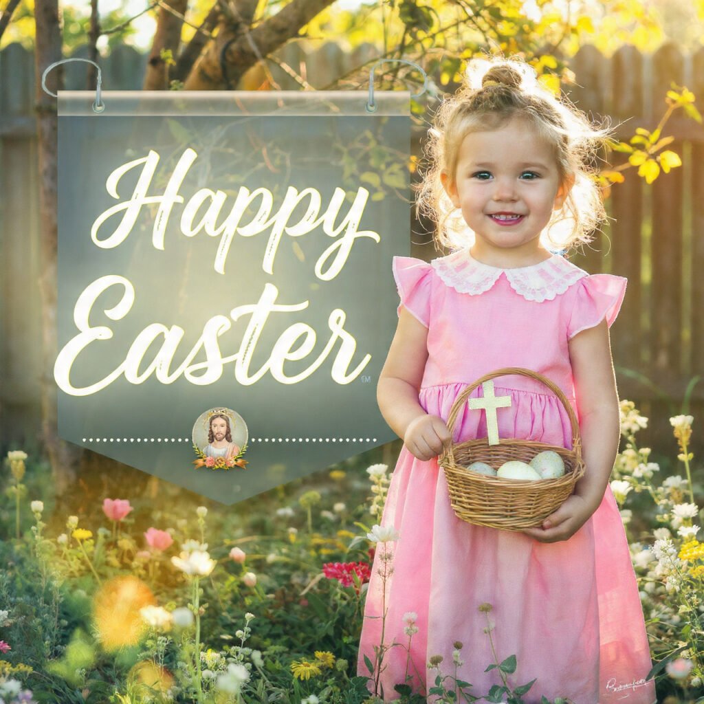 Holy Easter Greeting Pictures for Girls