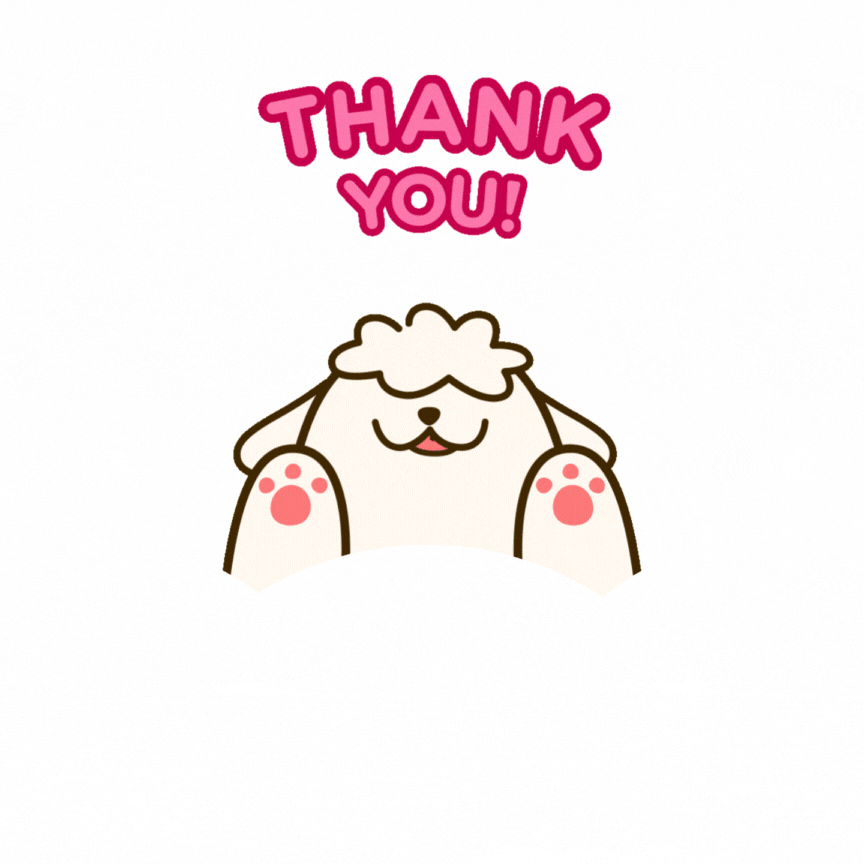 Beautiful animated thank you image for gratitude