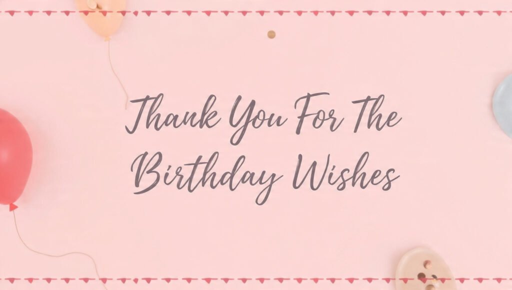 Thank you for birthday wishes image with cake theme