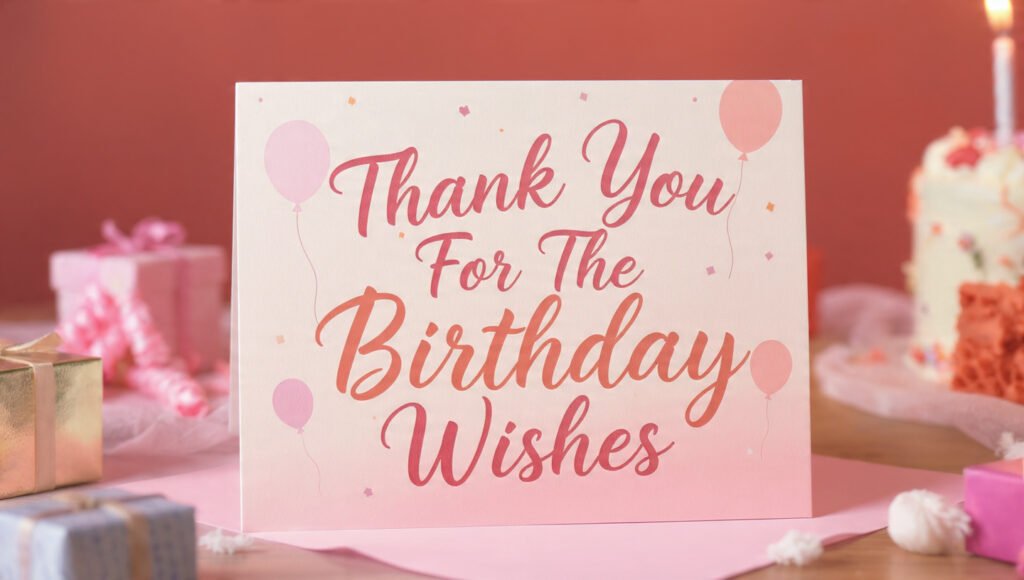 Thank you for birthday wishes image for friends