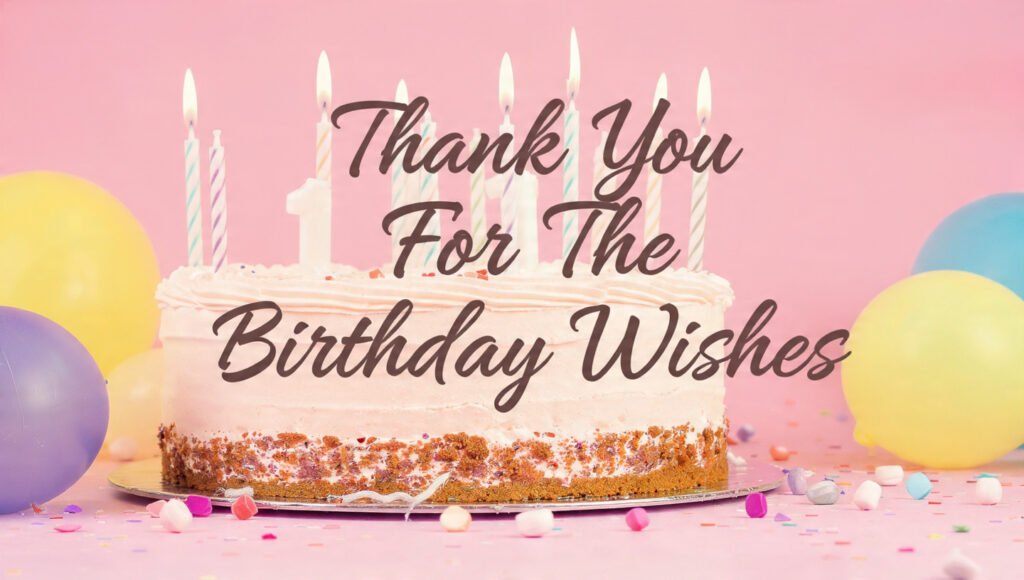 Thank you for all the birthday wishes greeting image