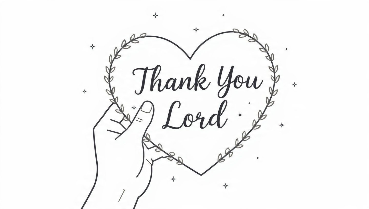 Awesome thank you Lord clipart image with faith message